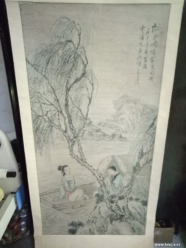 珍品旧蔵* 作者：張大千 中国近現代書画大家書画作品 大四尺中堂画
