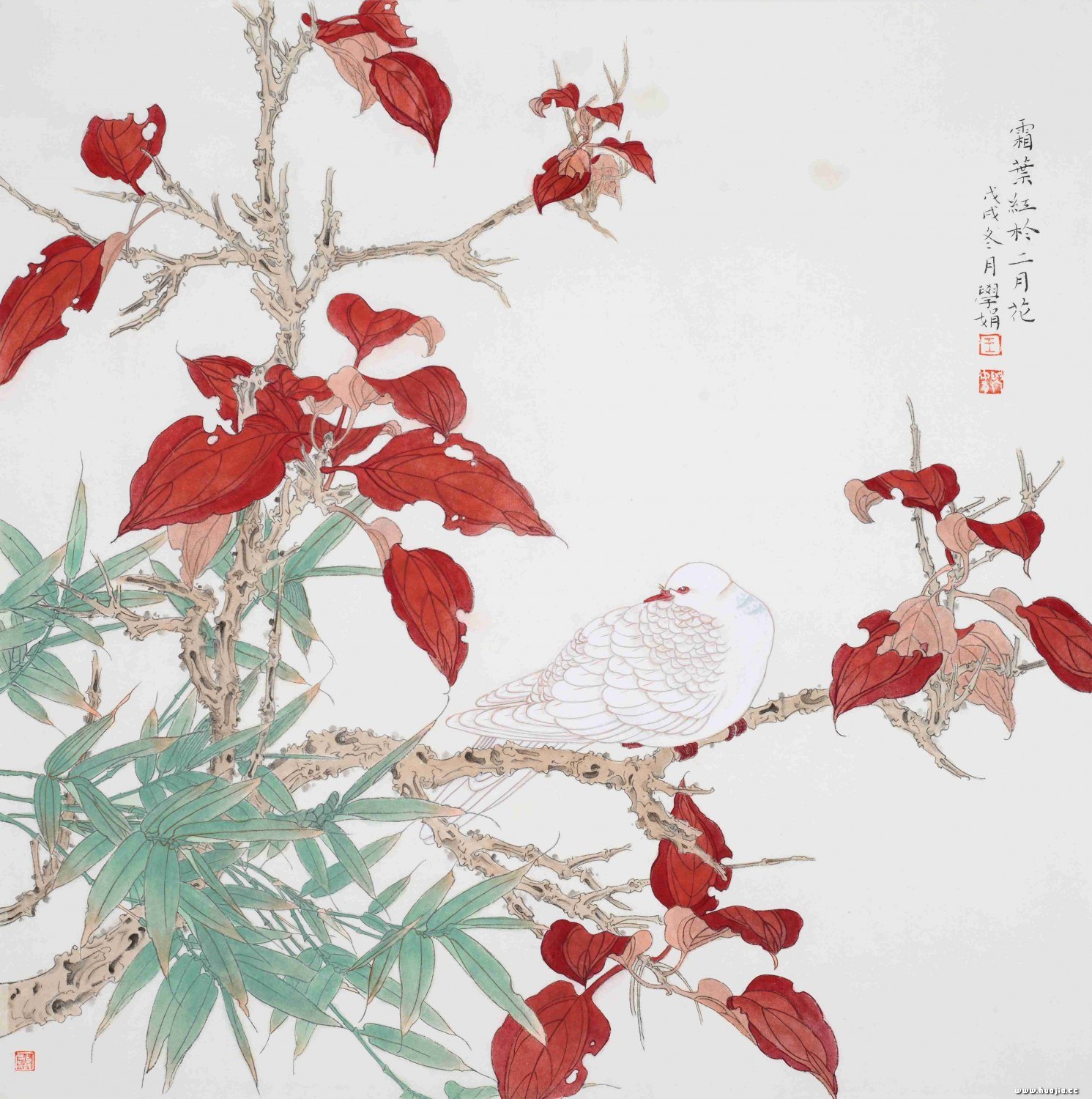 霜叶红于二月花   (编号:whdlwxj001) 画家: 装裱:  软片 材质